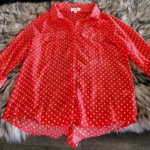 Polka dot blouse